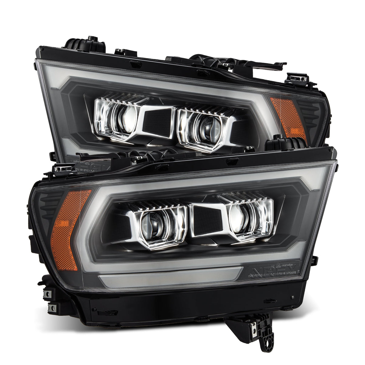 19-24 Ram 1500 (MK II 2500 Style) LUXX-Series LED Projector Headlights Black - view 1