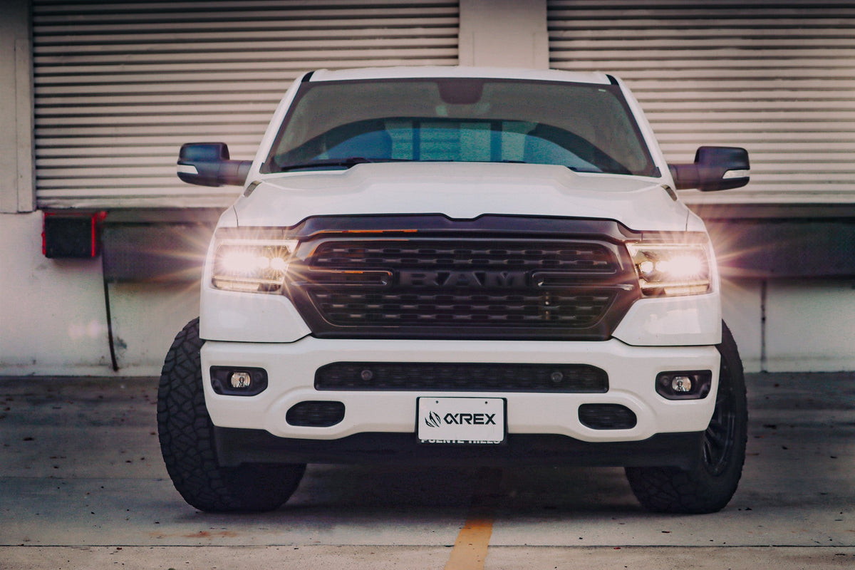 19-24 Ram 1500 (MK II 2500 Style) NOVA-Series LED Projector Headlights Alpha-Black - view 6