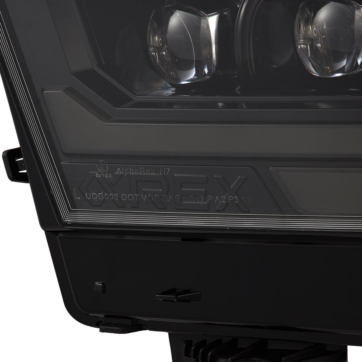 19-24 Ram 1500 (MK II 2500 Style) NOVA-Series LED Projector Headlights Alpha-Black - view 15