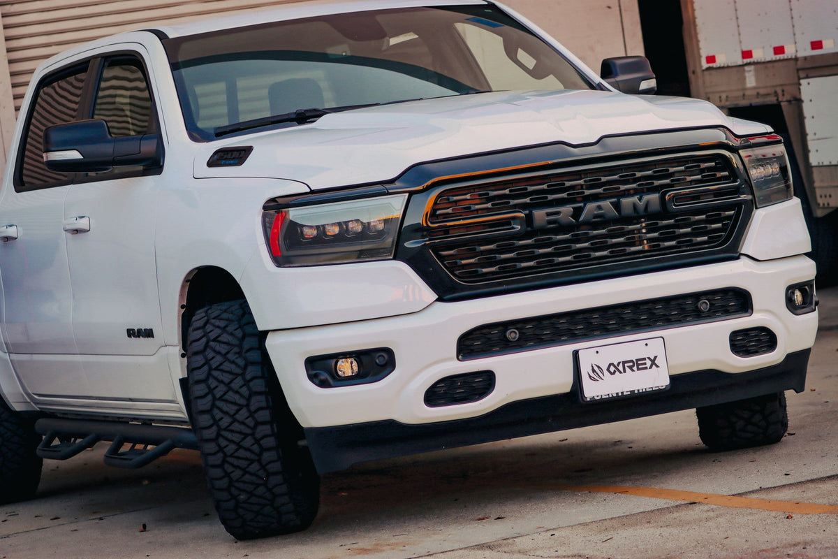 19-24 Ram 1500 (MK II 2500 Style) NOVA-Series LED Projector Headlights Alpha-Black - view 4