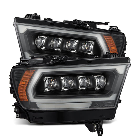 19-24 Ram 1500 (MK II 2500 Style) NOVA-Series LED Projector Headlights Black - view 1