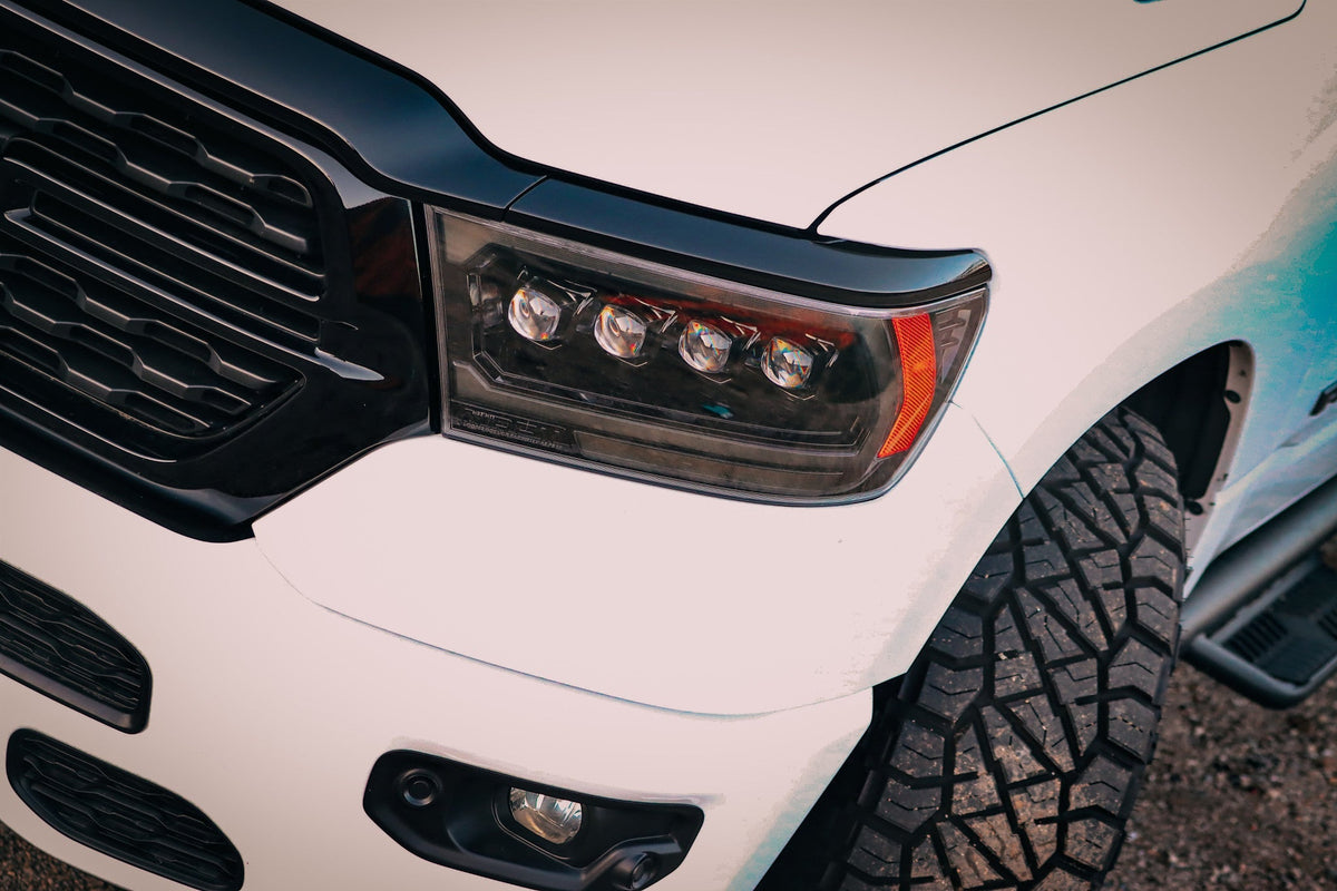 19-24 Ram 1500 (MK II 2500 Style) NOVA-Series LED Projector Headlights Black - view 7