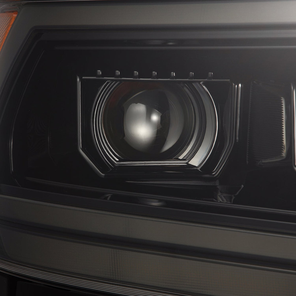 19-24 Ram 1500 (MK II 2500 Style) PRO-Series Halogen Projector Headlights Alpha-Black - view 7