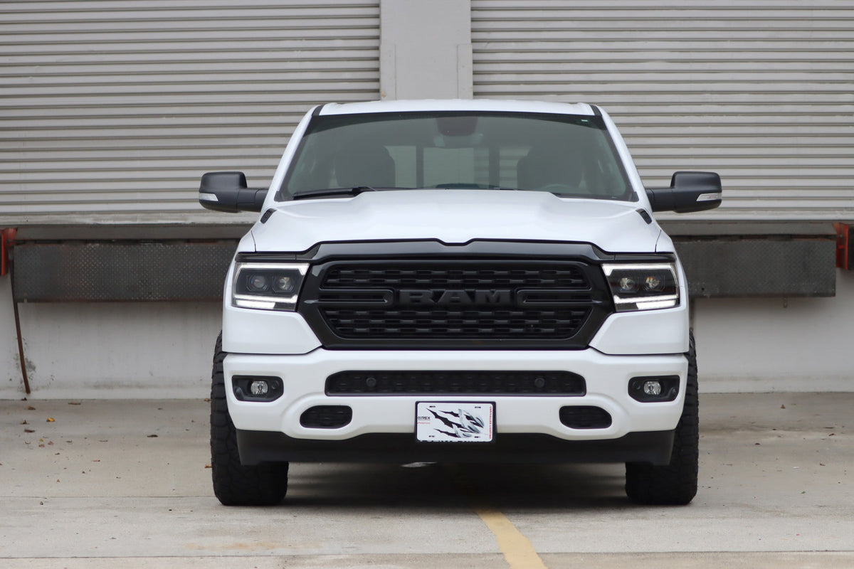 19-24 Ram 1500 (MK II 2500 Style) PRO-Series Halogen Projector Headlights Black - view 3