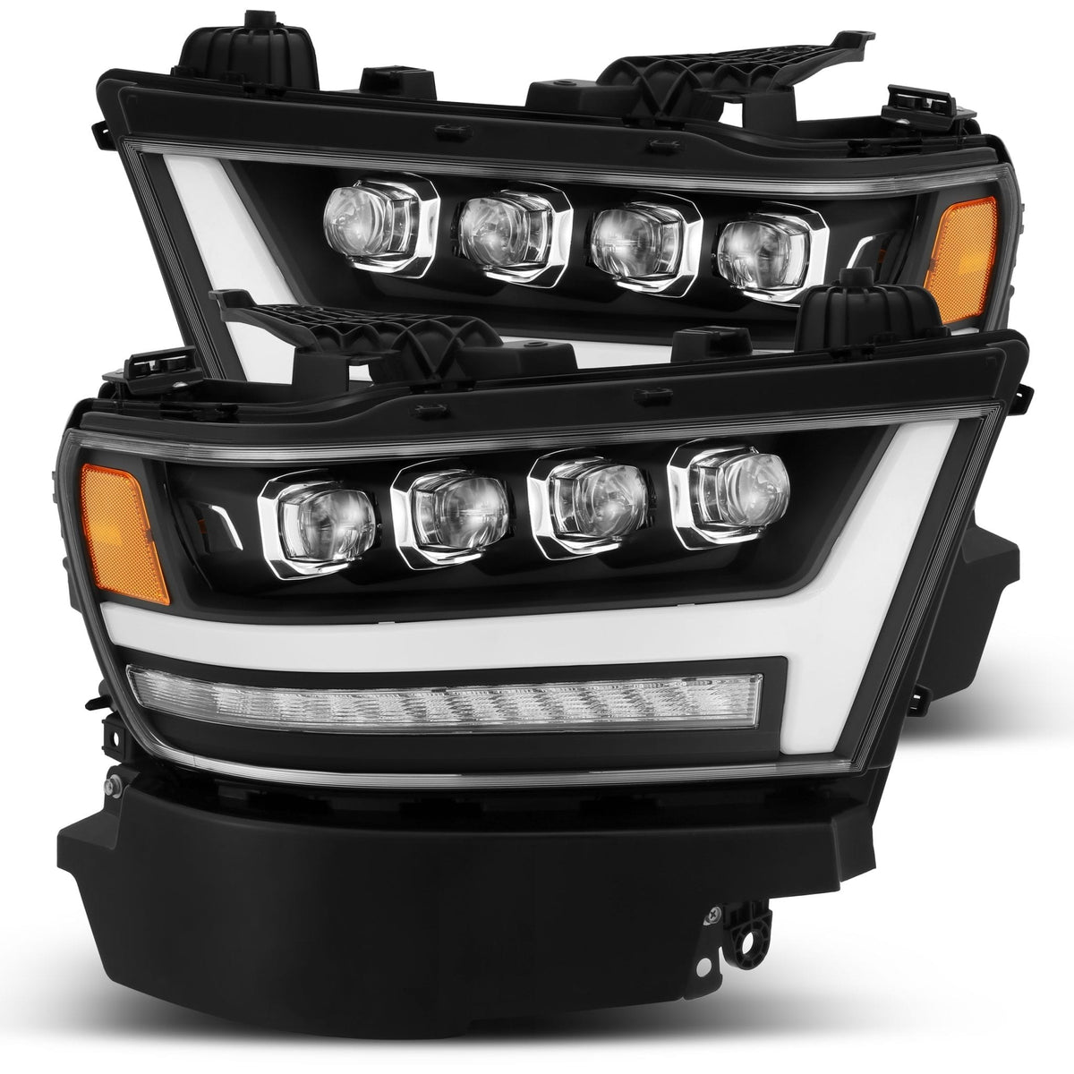 19-24 Ram 1500 NOVA-Series LED Projector Headlights Black - view 1