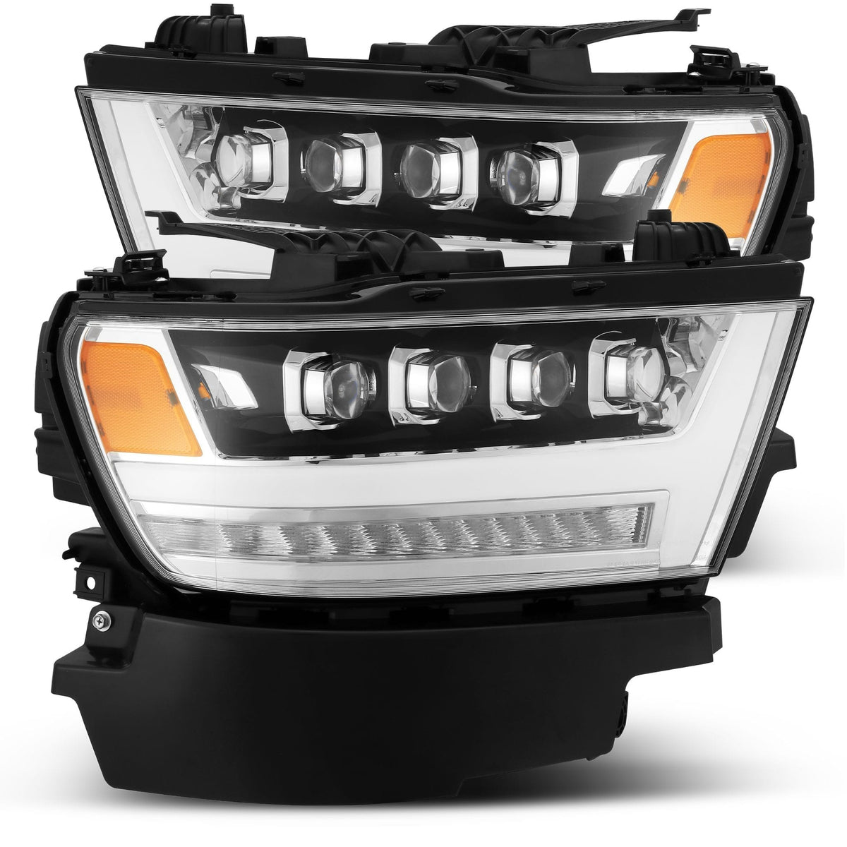 19-24 Ram 1500 NOVA-Series LED Projector Headlights Chrome - view 1
