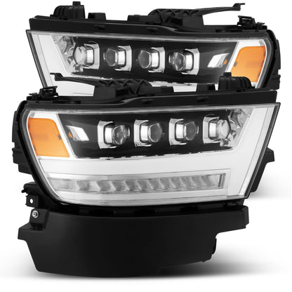 19-24 Ram 1500 NOVA-Series LED Projector Headlights Chrome - view 1