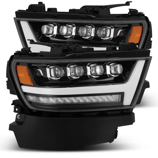 19-24 Ram 1500 NOVA-Series LED Projector Headlights Jet Black - view 1