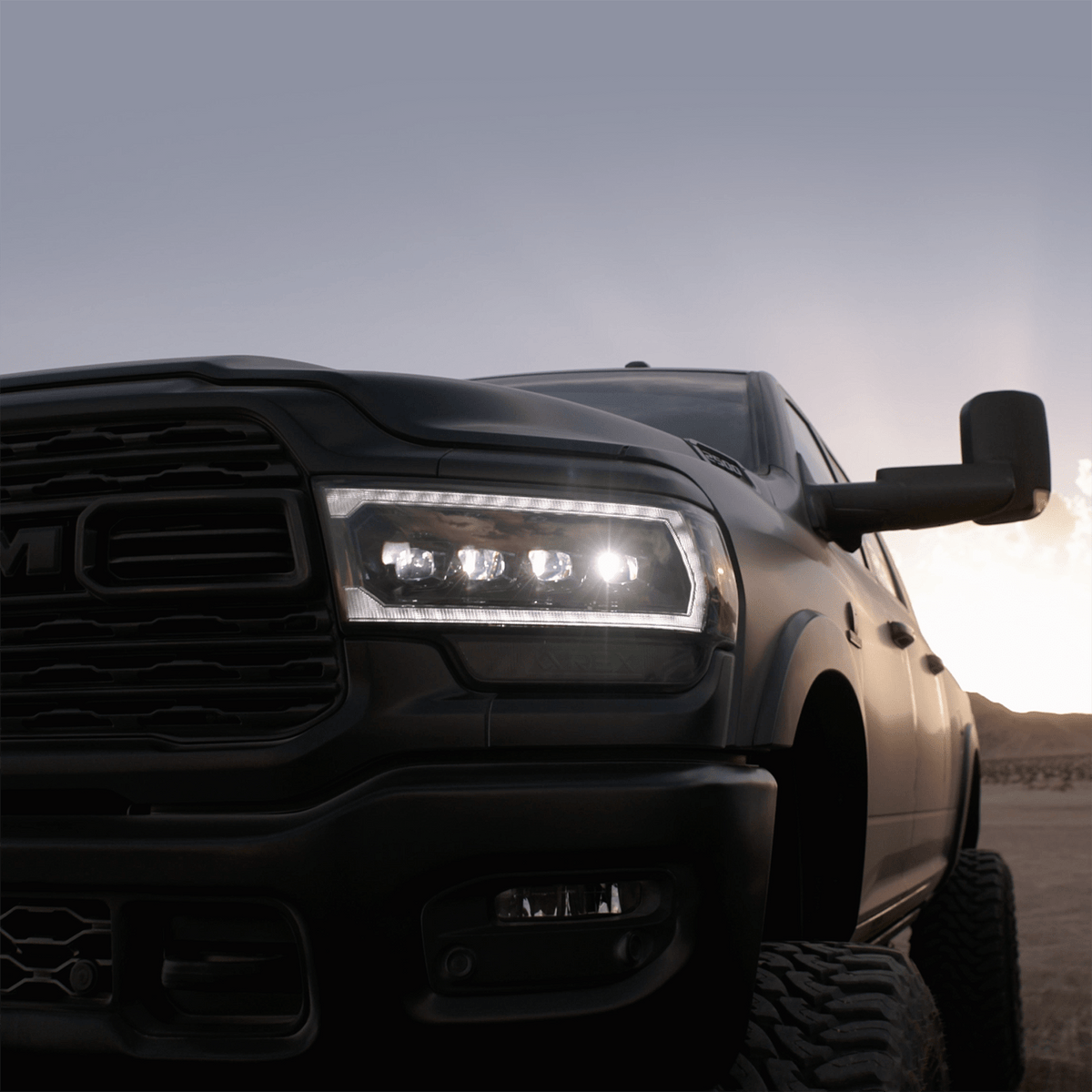 19-24 Ram 2500/3500/4500/5500 NOVA-Series LED Projector Headlights Black - view 3