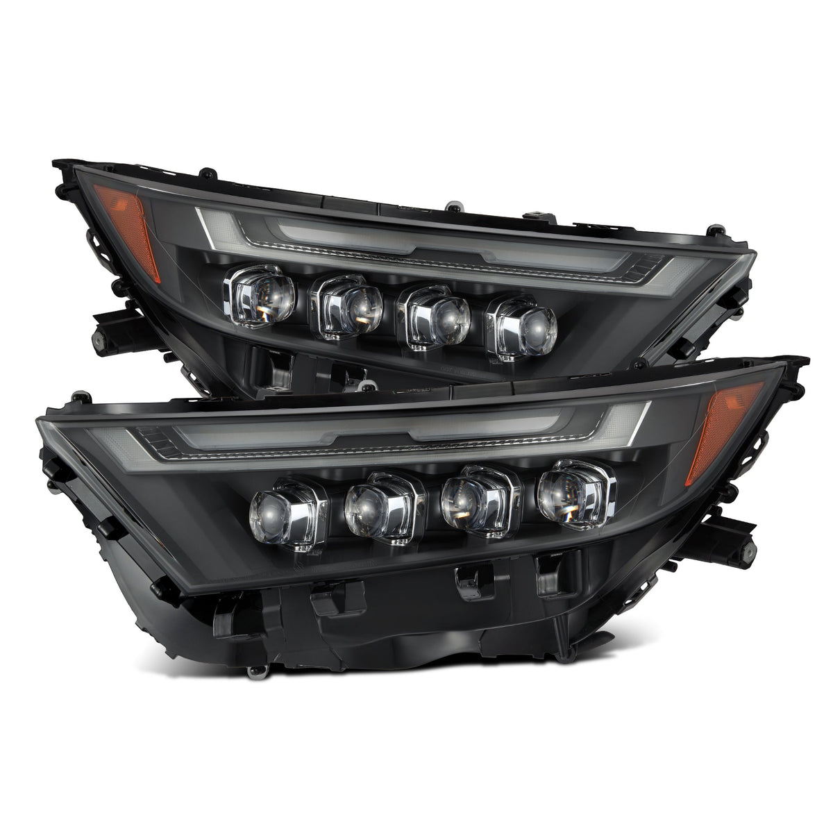 19-25 Toyota RAV4 (High Trim) NOVA-Series LED Projector Headlights Black - view 1