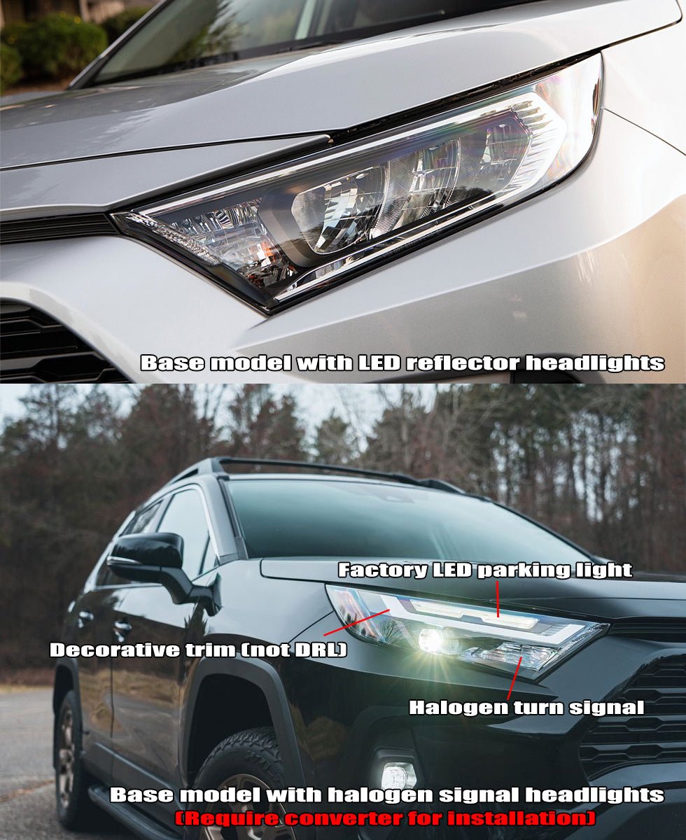 19-25 Toyota RAV4 (Low Trim) NOVA-Series LED Projector Headlights Black - view 8