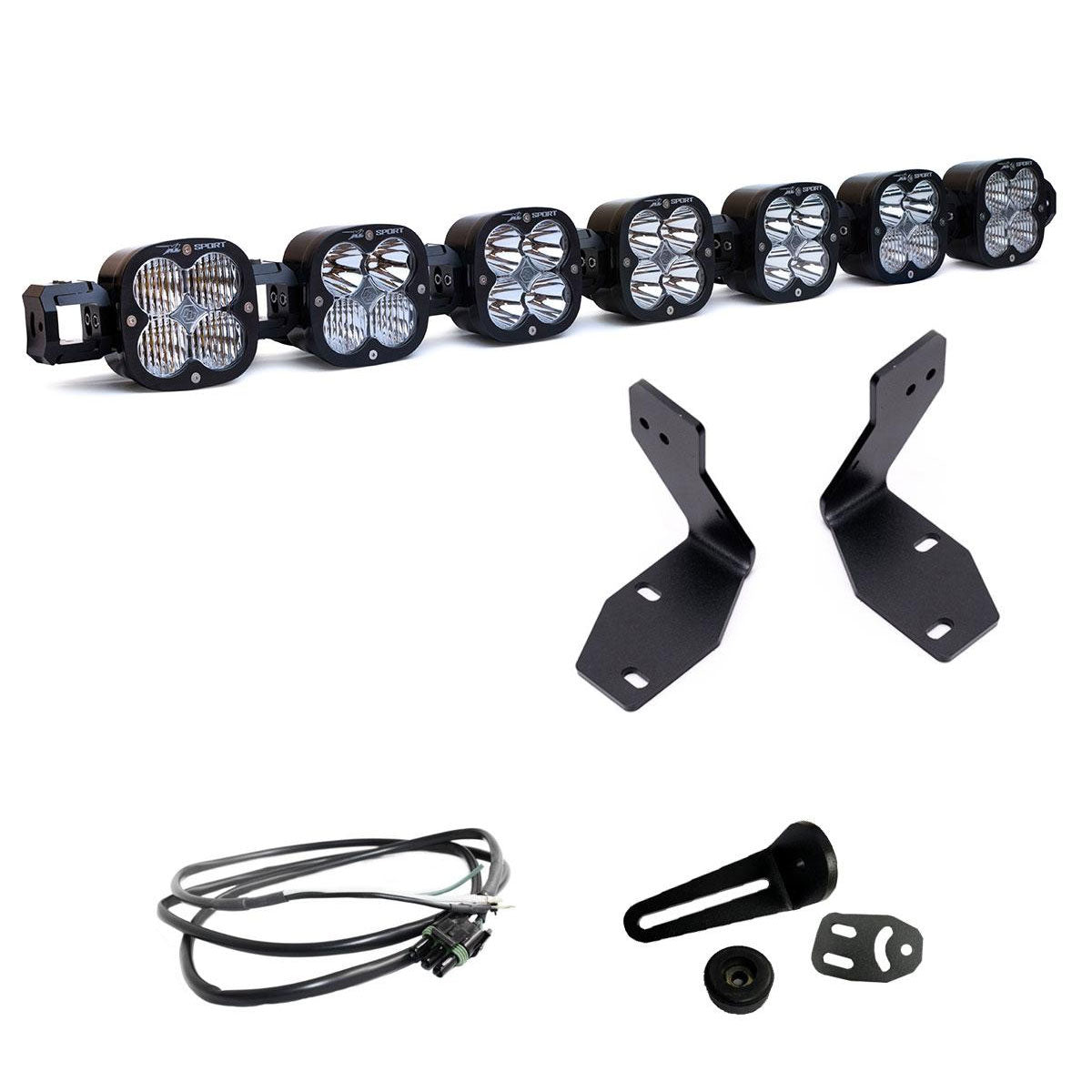 BAJA DESIGNS 7xl Linkable Bumper Light Kit - Ford 2023-2026 F-250/350 Super Duty