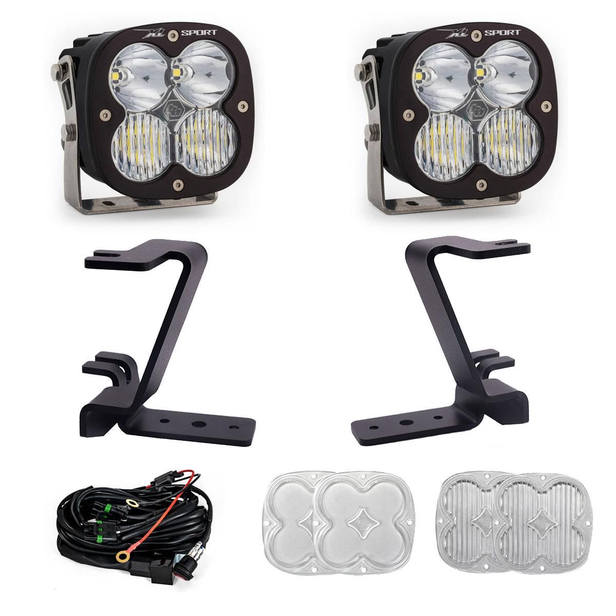 BAJA DESIGNS Ford XL Sport A-Pillar Light Kit - Ford 2023-2026 F-250/350 Super Duty