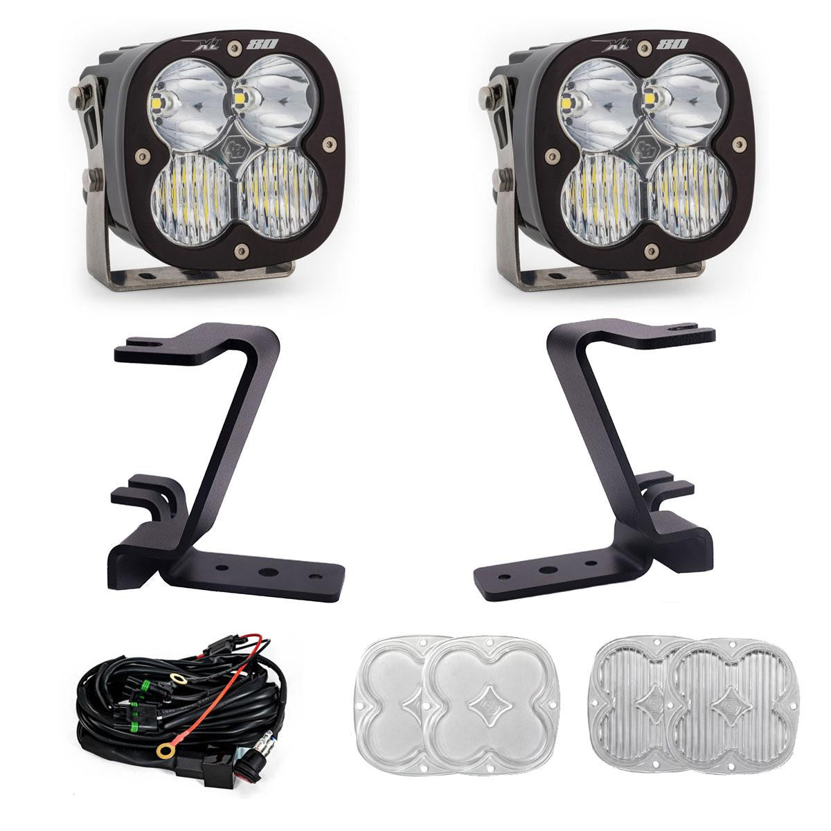BAJA DESIGNS Ford XL80 A-Pillar Light Kit - Ford 2023-2026 F-250/350 Super Duty