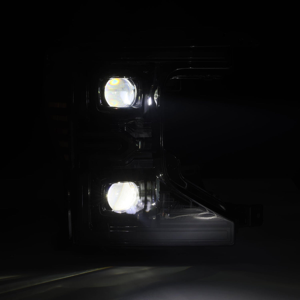 20-22 Ford Super Duty LUXX-Series LED Projector Headlights Alpha-Black - view 12