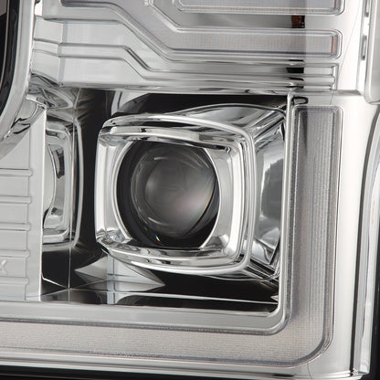 20-22 Ford Super Duty LUXX-Series LED Projector Headlights Chrome - view 6