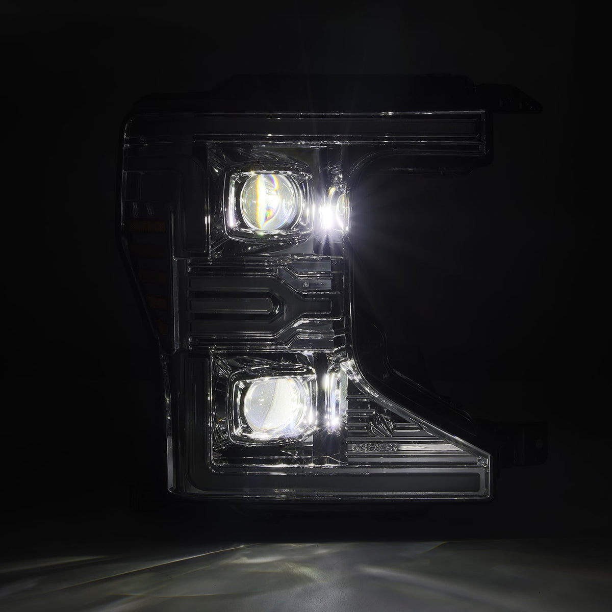 20-22 Ford Super Duty LUXX-Series LED Projector Headlights Chrome - view 4