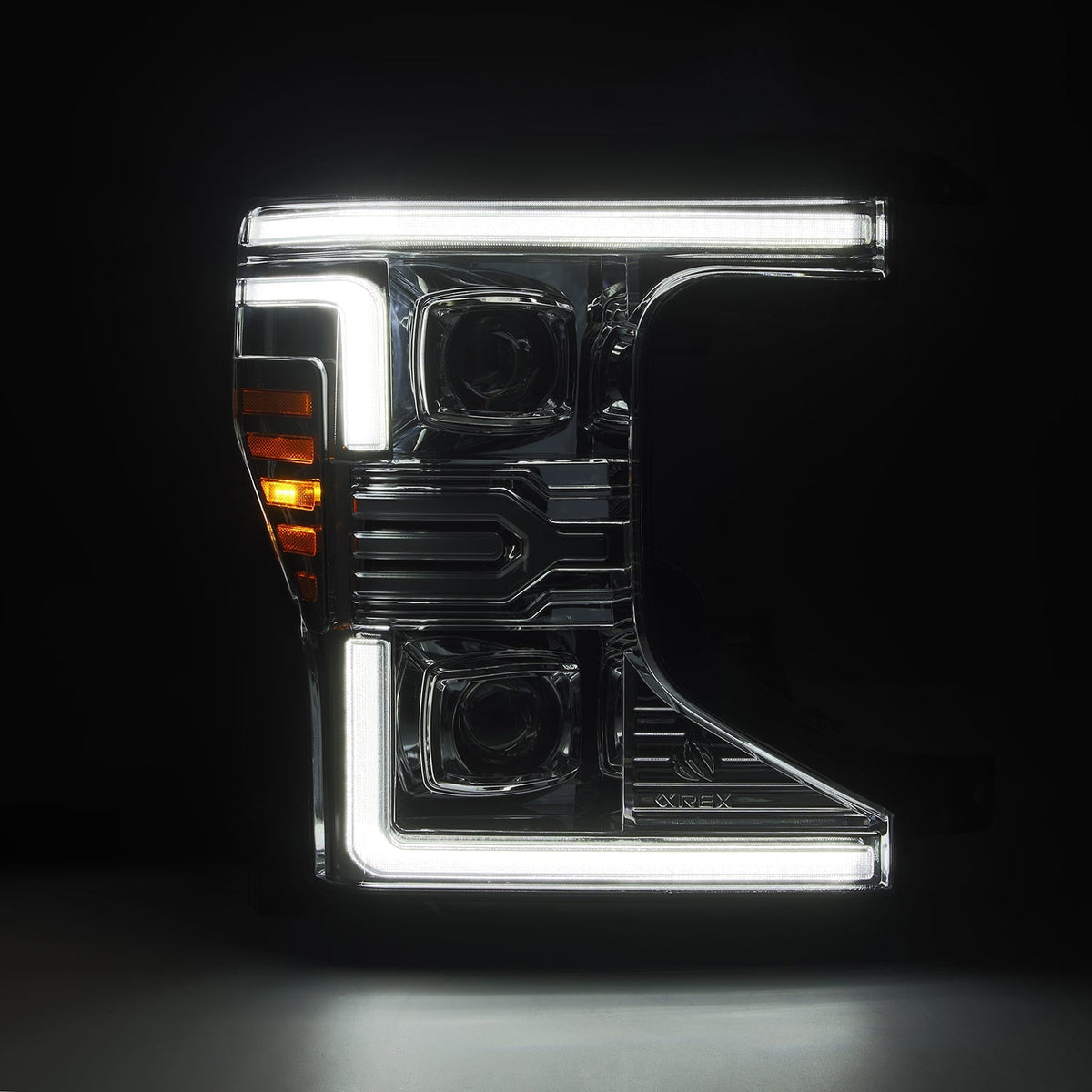 20-22 Ford Super Duty LUXX-Series LED Projector Headlights Chrome - view 2