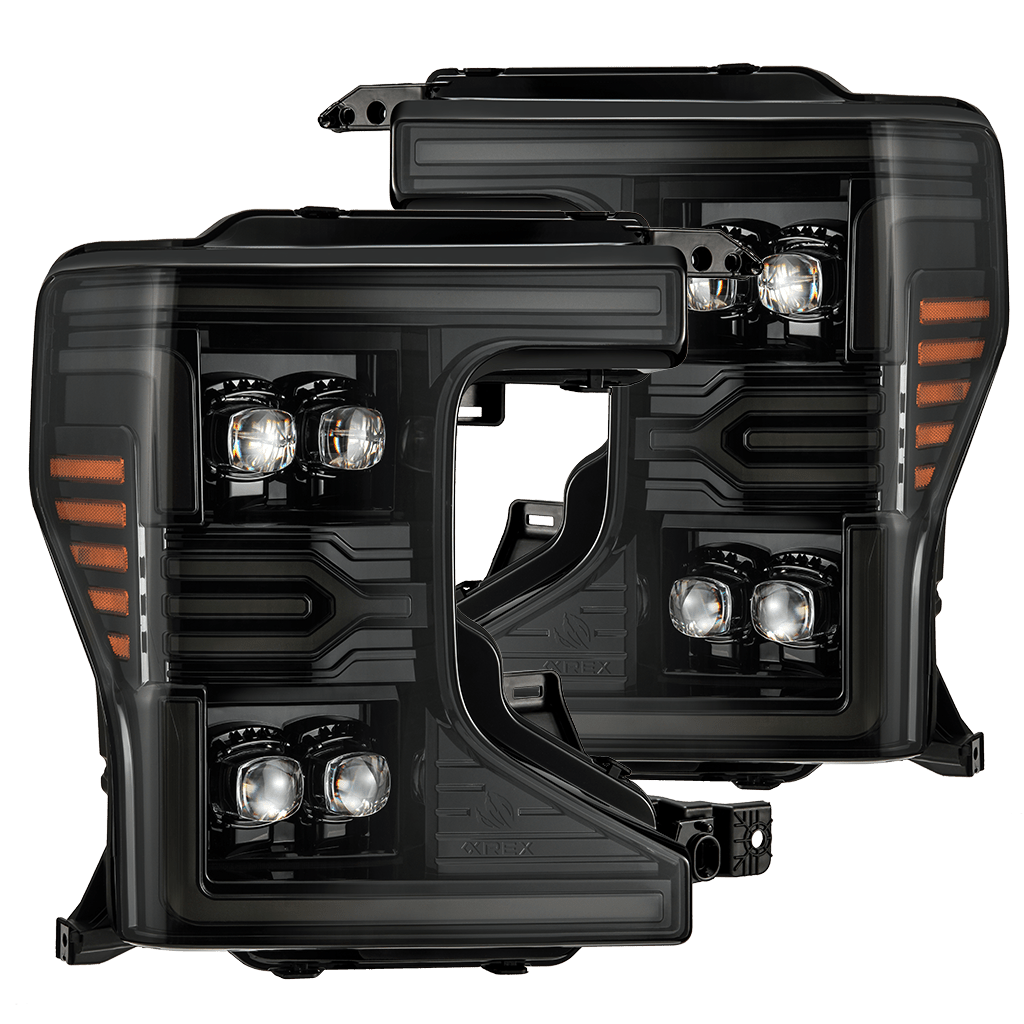 20-22 Ford Super Duty NOVA-Series LED Projector Headlights Alpha-Black - view 1