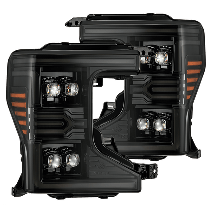 20-22 Ford Super Duty NOVA-Series LED Projector Headlights Alpha-Black - view 1