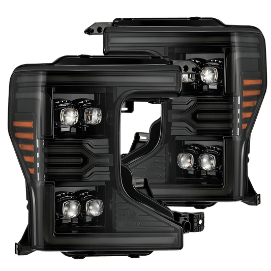 20-22 Ford Super Duty NOVA-Series LED Projector Headlights Alpha-Black - view 1