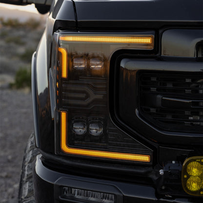 20-22 Ford Super Duty NOVA-Series LED Projector Headlights Alpha-Black - view 6