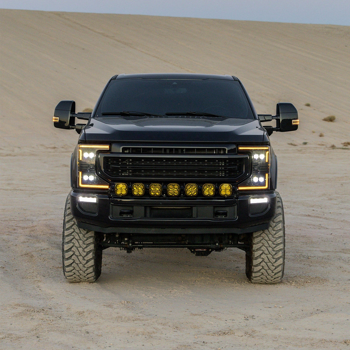 20-22 Ford Super Duty NOVA-Series LED Projector Headlights Alpha-Black - view 2