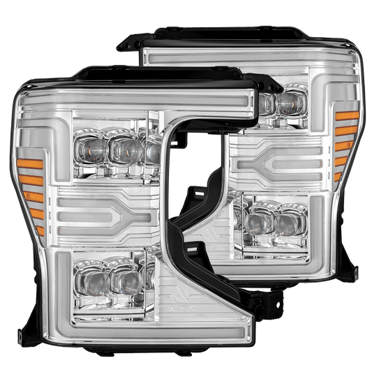 20-22 Ford Super Duty NOVA-Series LED Projector Headlights Chrome - view 1