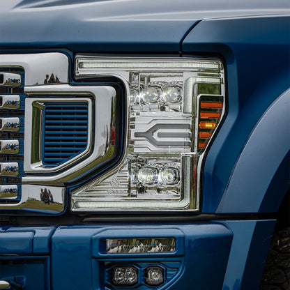 20-22 Ford Super Duty NOVA-Series LED Projector Headlights Chrome - view 7