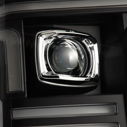 20-22 Ford Super Duty PRO-Series Halogen Projector Headlights Black - view 4
