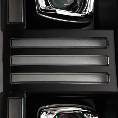 20-22 Ford Super Duty PRO-Series Halogen Projector Headlights Black - view 5
