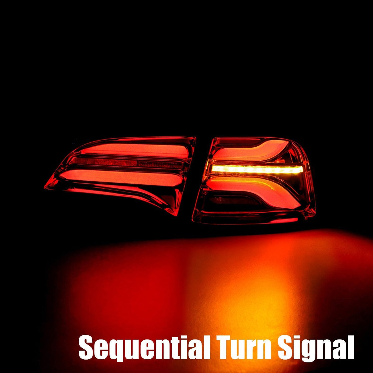 20-24 Tesla Model Y / 22-23 Model 3 (With Stock Amber Turn Signal) PRO-Series LED Tail Lights Jet Black - view 13