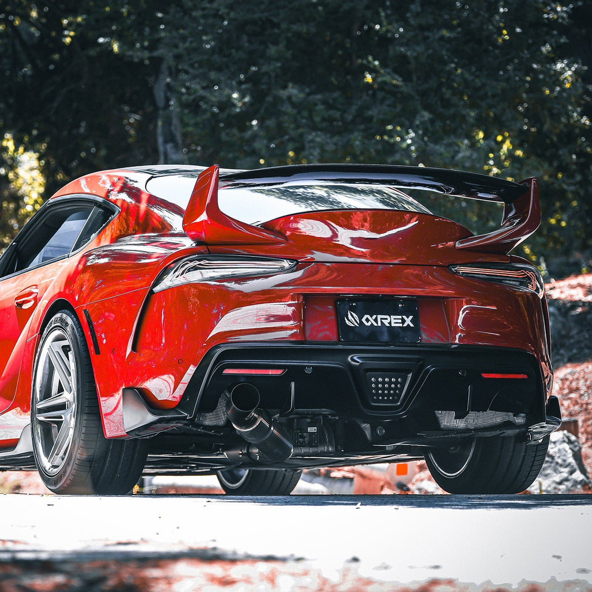 20-26 Toyota Supra CSL Laser Style LUXX-Series LED Tail Lights Vivid Red - view 3