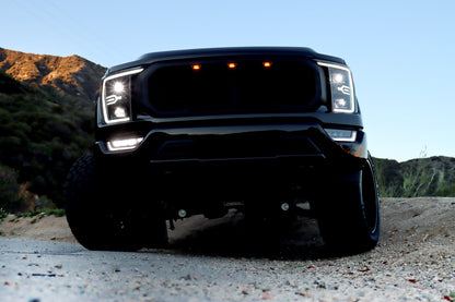 21-23 Ford F150 / 21-23 Ford F150 Raptor LUXX-Series LED Projector Headlights Alpha-Black - view 8