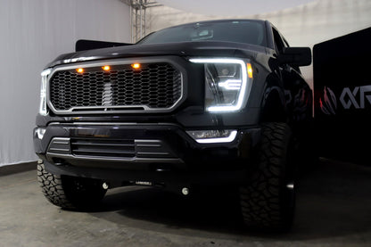 21-23 Ford F150 / 21-23 Ford F150 Raptor LUXX-Series LED Projector Headlights Alpha-Black - view 4