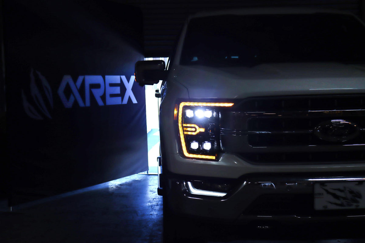 21-23 Ford F150 / 21-23 Ford F150 Raptor NOVA-Series LED Projector Headlights Alpha-Black - view 10