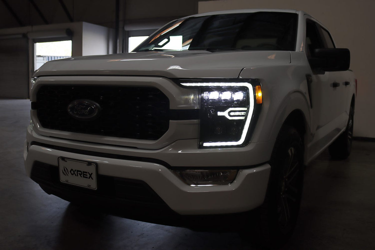 21-23 Ford F150 / 21-23 Ford F150 Raptor NOVA-Series LED Projector Headlights Alpha-Black - view 7