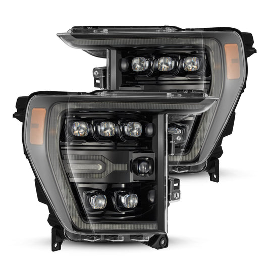 21-23 Ford F150 / 21-23 Ford F150 Raptor NOVA-Series LED Projector Headlights Alpha-Black - view 1