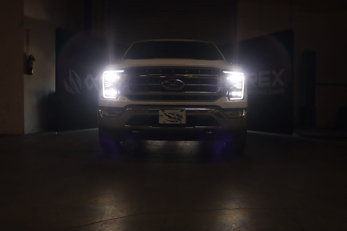 21-23 Ford F150 / 21-23 Ford F150 Raptor NOVA-Series LED Projector Headlights Black - view 5
