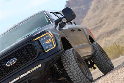 21-23 Ford F150 / 21-23 Ford F150 Raptor NOVA-Series LED Projector Headlights Black - view 2