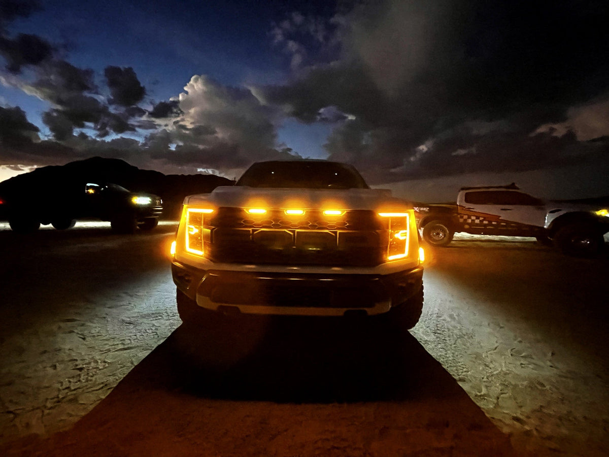 21-23 Ford F150 / 21-23 Ford F150 Raptor NOVA-Series LED Projector Headlights Black - view 8