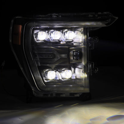 21-23 Ford F150 / 21-23 Ford F150 Raptor NOVA-Series LED Projector Headlights Black - view 11
