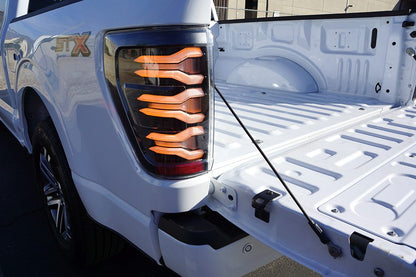 21-23 Ford F150 LUXX-Series LED Tail Lights Alpha-Black - view 9