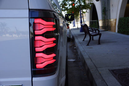 21-23 Ford F150 LUXX-Series LED Tail Lights Black Smoke - view 9