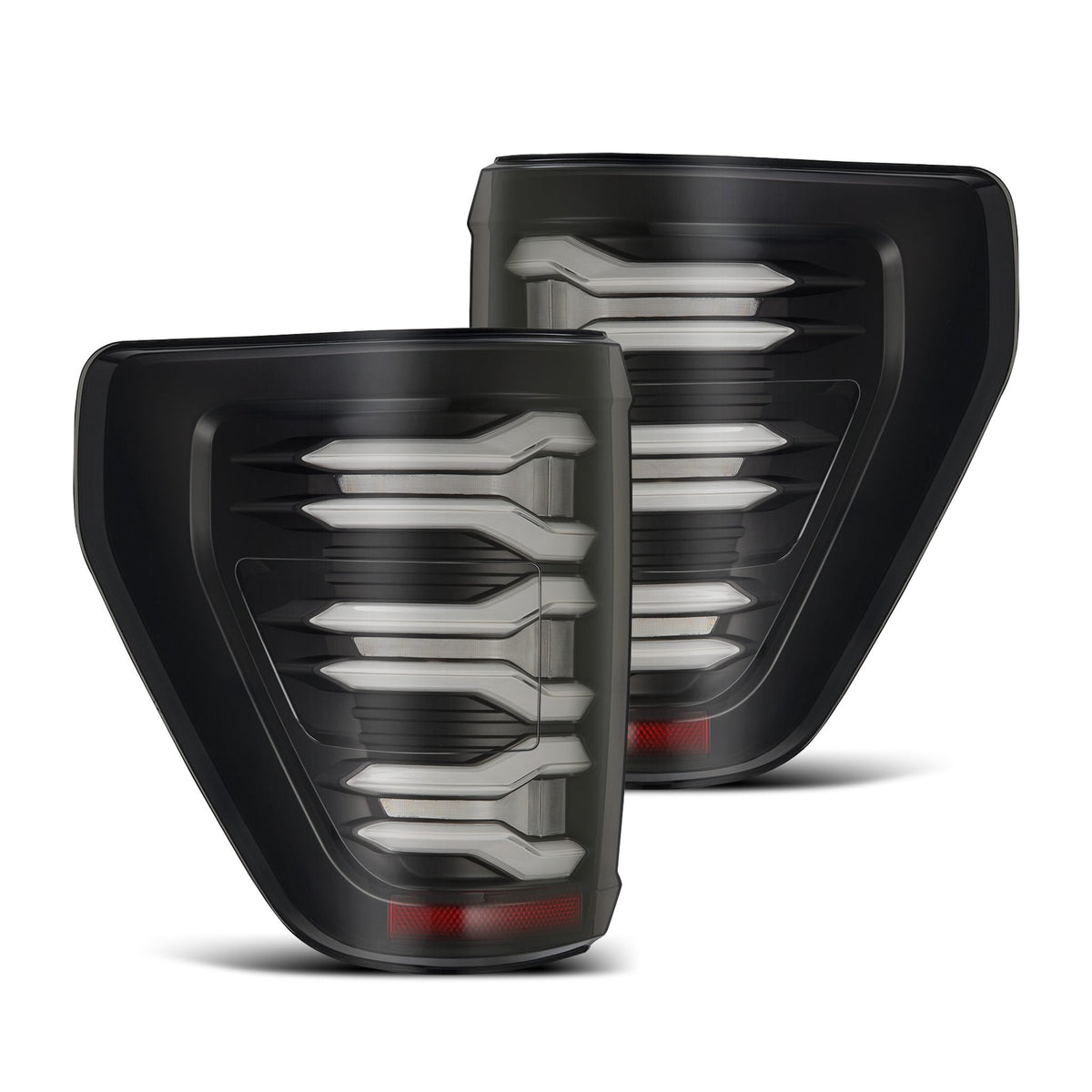 21-23 Ford F150 LUXX-Series LED Tail Lights Black Smoke - view 1