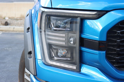 21-23 Ford F150 PRO-Series Halogen Projector Headlights Alpha-Black - view 9