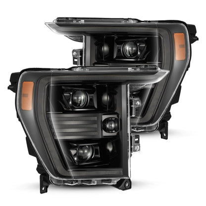 21-23 Ford F150 PRO-Series Halogen Projector Headlights Alpha-Black - view 1
