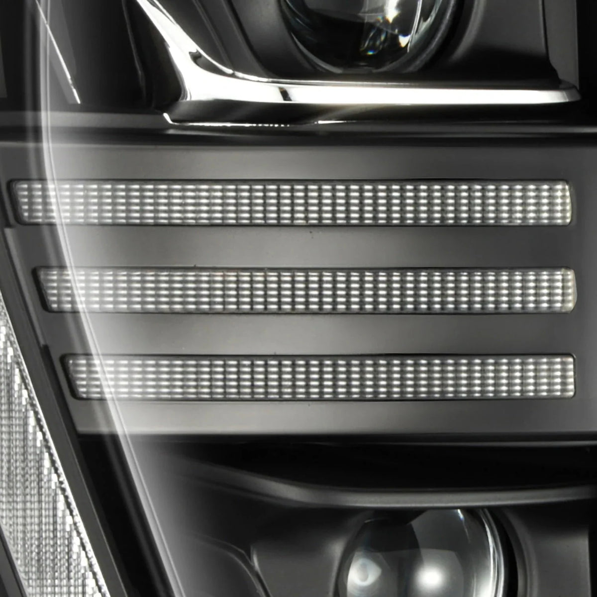 21-23 Ford F150 PRO-Series Halogen Projector Headlights Black - view 14