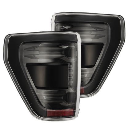 21-23 Ford F150 (wth BLIS) LUXX-Series LED Tail Lights Alpha-Black - view 1