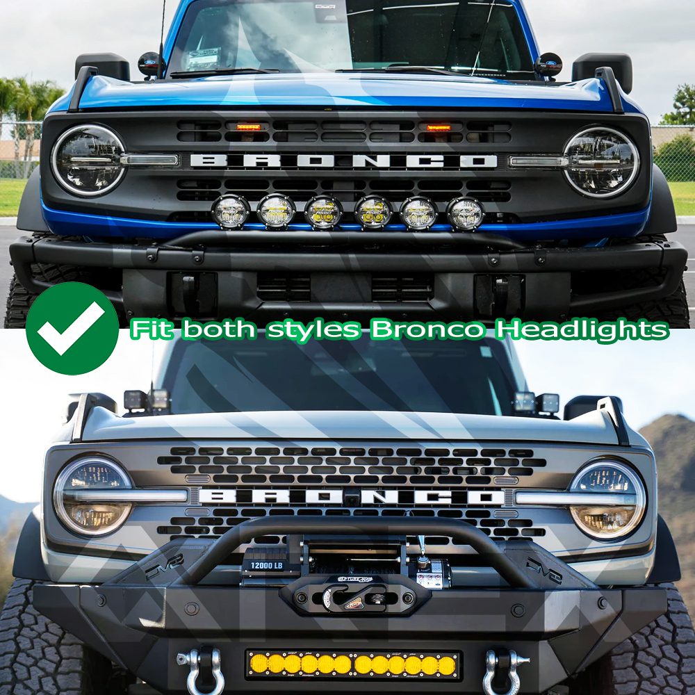 21-26 Ford Bronco / 22-26 Bronco Raptor NOVA-Series LED Projector Headlights Black - view 23